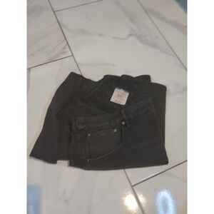 NWT Denim TERRA & SKY Fadedbblack elastic back Shorts Plus Size 3x (24w-26w)